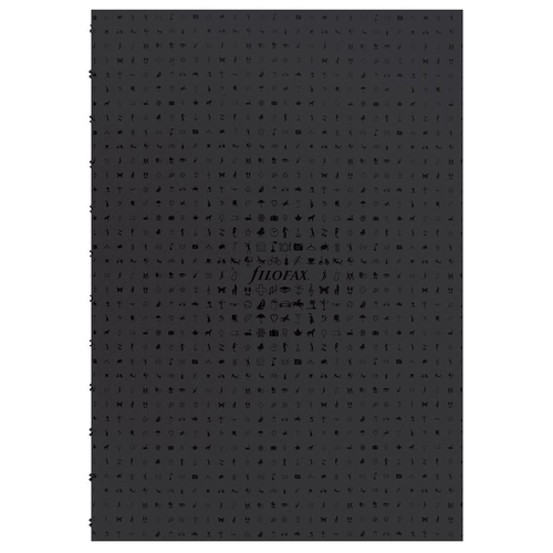 56pc Filofax Folio Notebook A4 Refill Sheets - Black