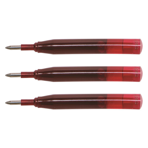 3PK Sheaffer Ion Refill for Gel Ink Roller Ball Pen Cartridge Red