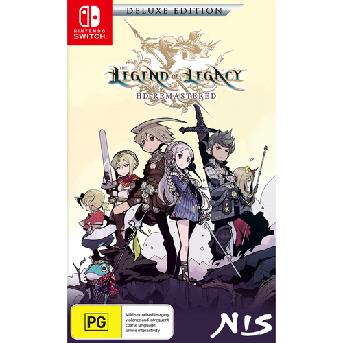 Nintendo Switch SWI The Legend of Legacy HD Remastered Video Game