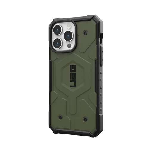 Urban Armour Gear Pathfinder MagSafe Case For iPhone 15 Pro Olive Drab