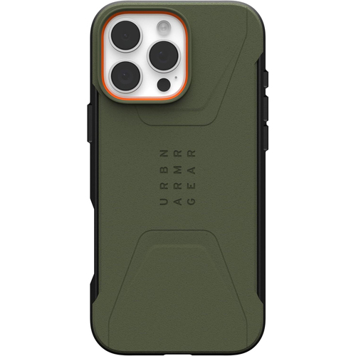 Urban Armour Gear Civilian MagSafe Case For iPhone 16 Pro Max Olive Drab