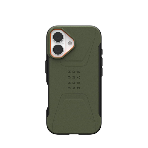 Urban Armour Gear Civilian MagSafe Case For iPhone 16 Olive Drab