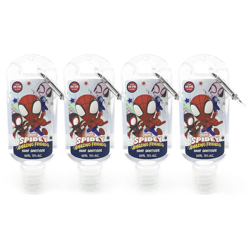 4PK Spidey And His Amazing Friends 50ml Hand Sanitiser