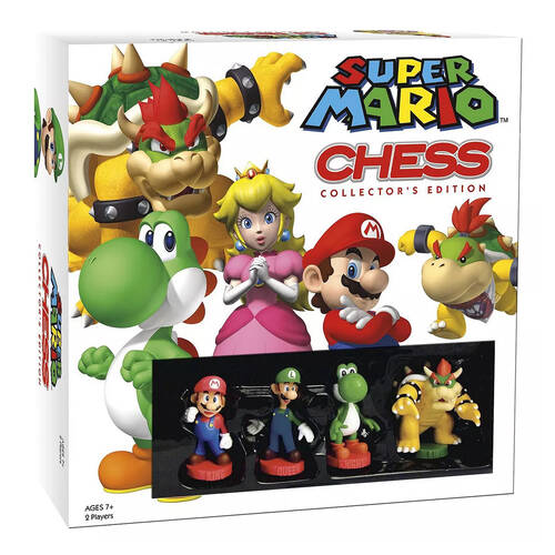 the Op Super Mario Chess Collectors Edition Tabletop Party Board Game