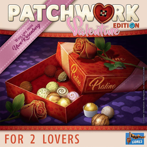 Lookout Games Patchwork Valentine Kids Tabletop Board Game 8y+