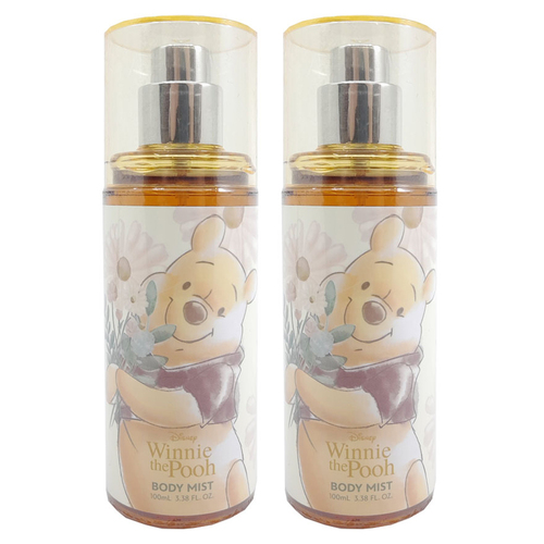 2PK Winnie The Pooh 100ml Body Mist Fragrance Pleasant Scent Kids 6y+