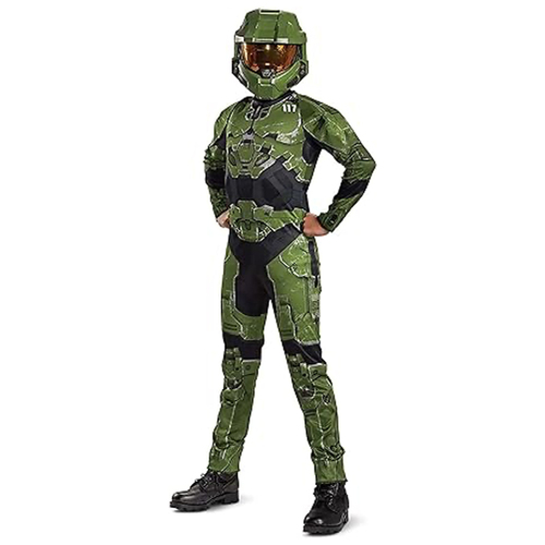 Disguise Halo Master Chief Fancy Dress Costume Kids/Childrens Size 7-8 7y+