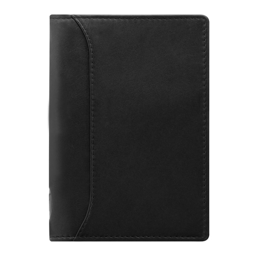 Filofax Nappa Pocket Slim Organiser Stationery Leather Black