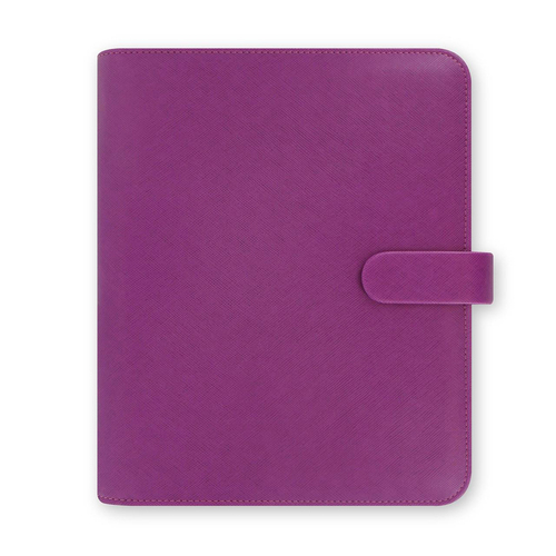 Filofax A5 Saffiano Personal Organiser Binder - Raspberry