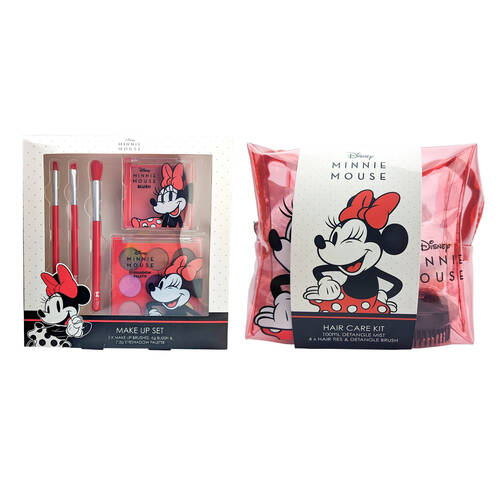 Disney Mickey & Minnie Mouse Bath & Body Range Hair Care Kit and Make Up Set