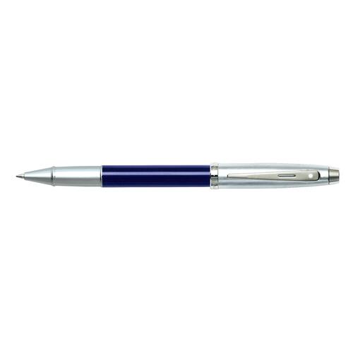 Sheaffer 100 Roller Ball Pen HS Nib Blue Lacquer/Chrome