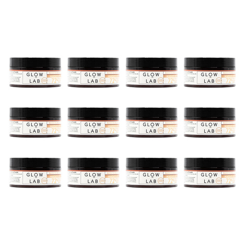 12PK Glow Lab 200ml Keratin-Infused Smoothing Hair Mask