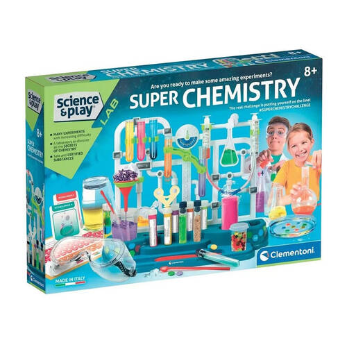 Clementoni Science & Play Lab Super Chemistry Toy Set Kids 8y+