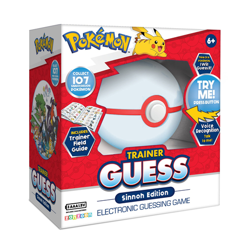 Jazwares Pokemon Trainer Guess Electronic Game Kids Toy Sinnoh Edition 6y+