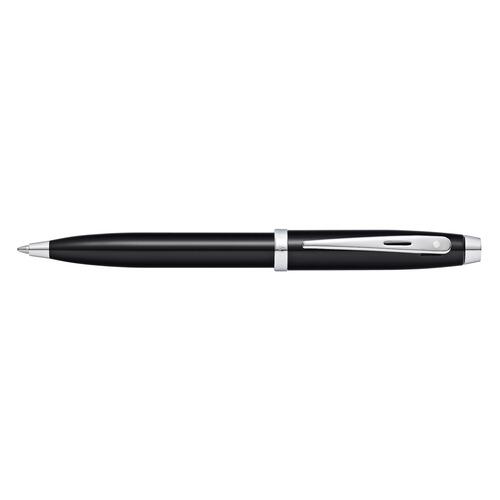 Sheaffer 100 Ball Point Pen Lacquer/Chrome Plate Black