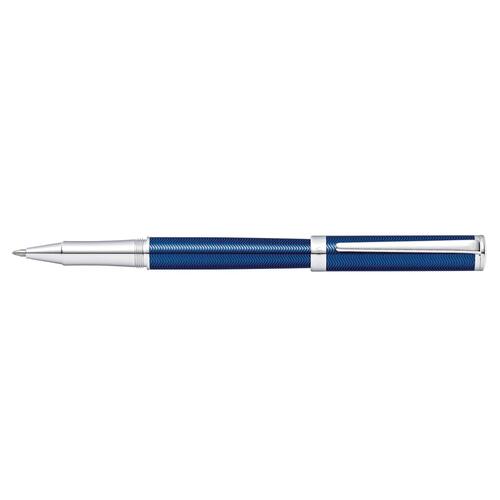 Sheaffer Intensity Engraved Roller Ball Pen Blue Lacquer/Chrome