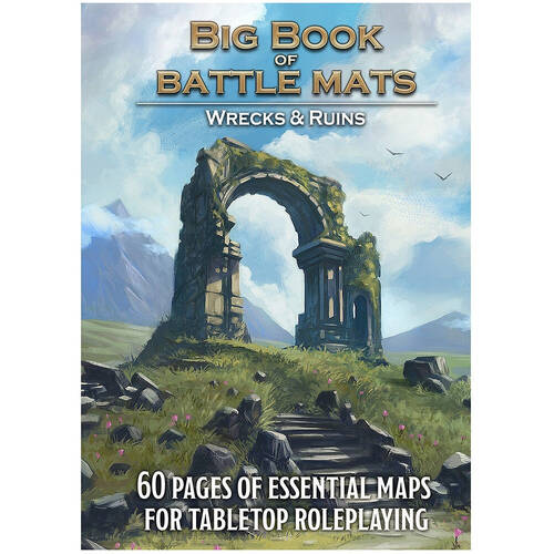 Loke BattleMats Big Book of Battle Mats - Wilds Wrecks & Ruins