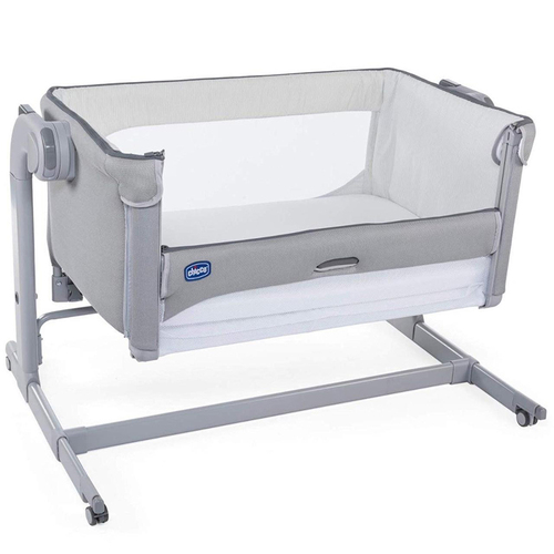 Chicco Juvenile 94cm Next2Me Magic Baby Crib w/ Mattress - Cool Grey