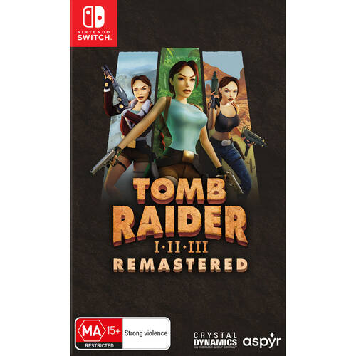 Nintendo Switch Tomb Raider I-III Remastered Collection Video Game 15y+