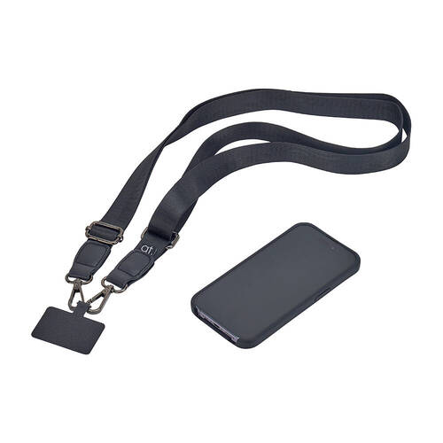 Annabel Trends Stylish Hands-Free Accessory Phone Strap Lanyard Black