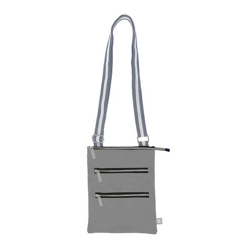 Annabel Trends AT Travel 3-Zip Sling Bag 23.5x18.5cm - Grey