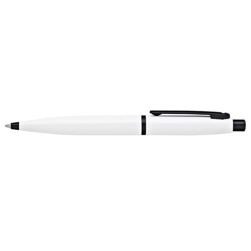 Sheaffer VMF Ball Point Pen Medium Nib White/Black Lacquer