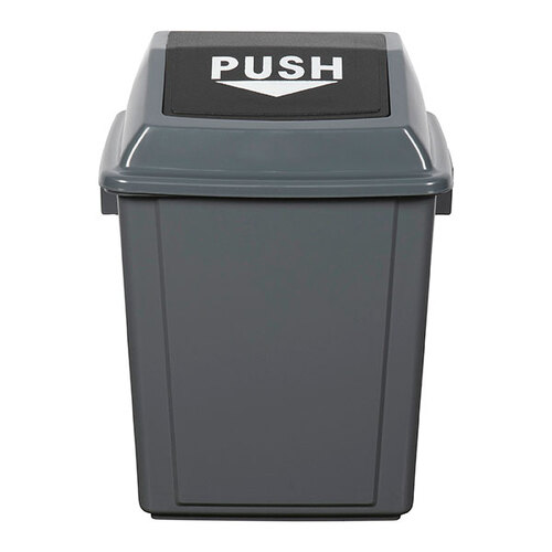 Cleanlink Rubbish/Garbage 25L Bin w/ Bullet Lid - Grey