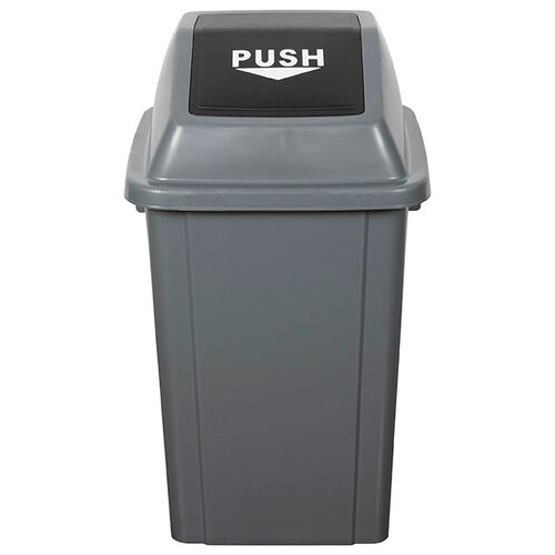 Cleanlink Rubbish/Garbage 60L Bin w/ Bullet Lid - Grey