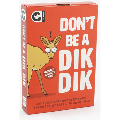 GINGER FOX Don't Be A Dik Dik Wasted Fun Play Party Tabletop Gaming 16y+