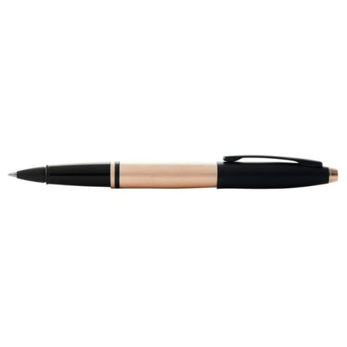 Cross Calais Rollerball Pen Gel Ink Brushed Rose Gold/Black