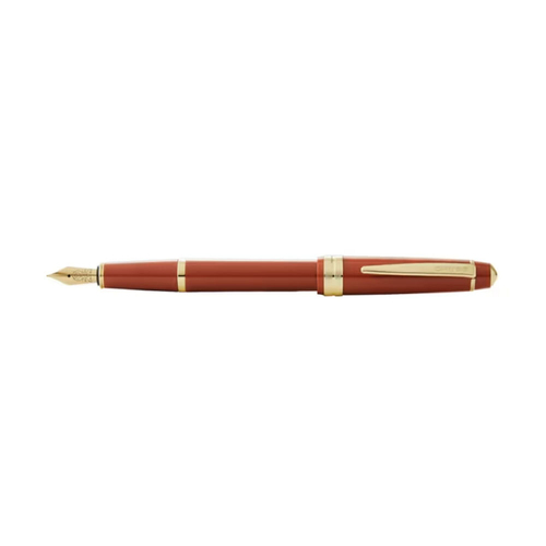 Cross Bailey Light Gloss Medium Fountain Pen Burnt Orange/Gold