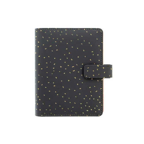 Filofax Confetti Pocket Organiser Faux Leather Charcoal