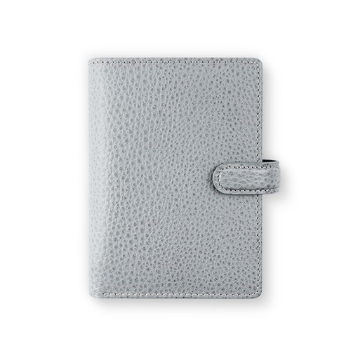 Filofax Finsbury Mini Personal Organiser Leather Slate Grey 12cm