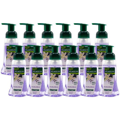 12PK Palmolive 250ml Foaming Hand Wash Pump Nourishing Vanilla & Wild Berries