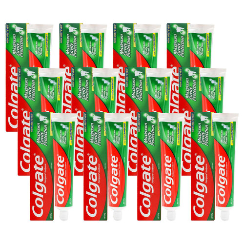 12PK Colgate 175g Fluoride Toothpaste Tube Maximum Cavity Protection Cool Mint