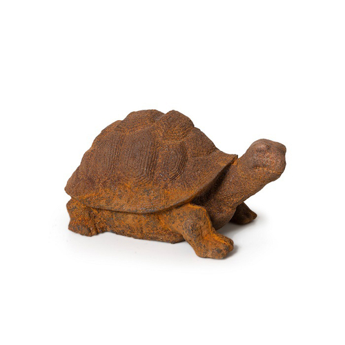 Garden Rust 21cm Cast Iron Turtle Outdoor Patio Decor