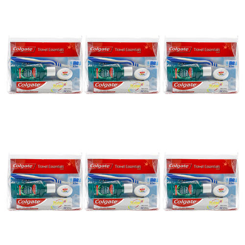 24pc Colgate Toothpaste/Toothbrush/Mouthwash/Floss Oral Care Travel Pack