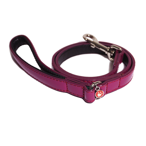 Rosewood Damson 102cm Leather Pet/Dog Lead Training/Walking Animal Leash M/L PNK