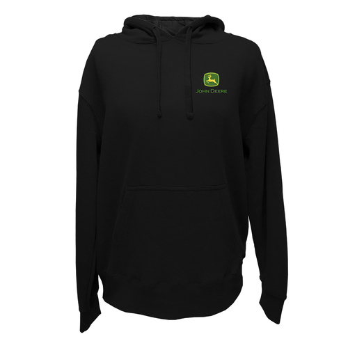 John Deere Men/Unisex Size M Logo Graphic Hoodie Black 