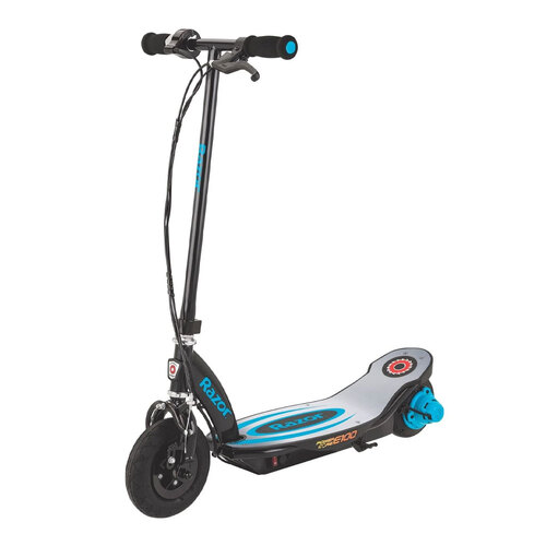 Razor PowerCore E100 Electric Scooter - Blue Aluminium Deck 24V 8Y+