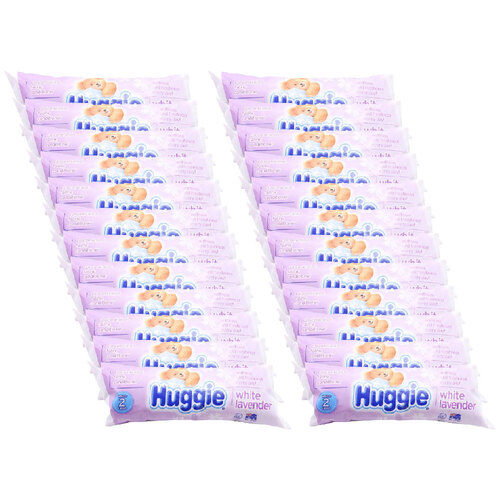 24PK Huggie Concentrated Fabric Conditioner White Lavender Fresh Scent 250ml