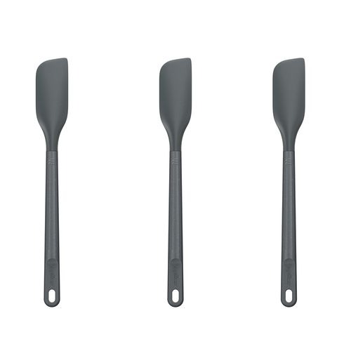 3PK Zyliss Spatula Nylon/Silicone Cooking Utensil 27.5cm Small - Grey