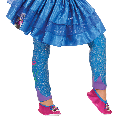 Girls US 3-5 Disney Frozen Princess Anna Footless Tights/Leggings