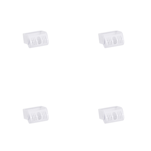 4PK Homeleisure Plastic Bathroom/Shower Caddy White 