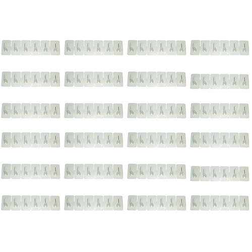 24PK 6pc Homeleisure Hook It Plastic Hooks Self-Adhesive White 