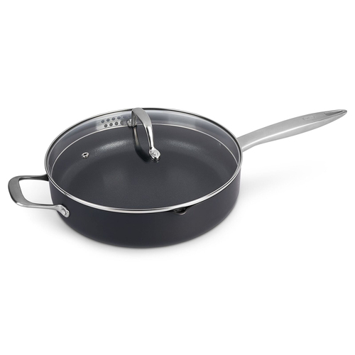 Zyliss Ultimate Pro Aluminium Saute Pan w/ Lid Round 28cm - Black