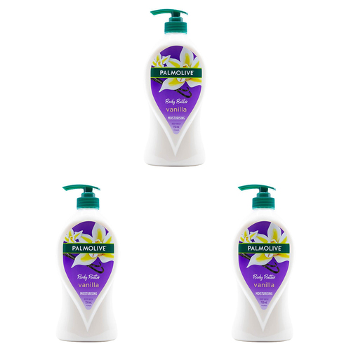 3PK Palmolive 750ml Moisturising Bodywash Body Butter Vanilla