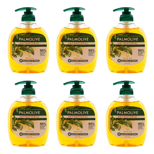 6PK Palmolive 250ml Liquid Hand Wash Pump Antibacterial