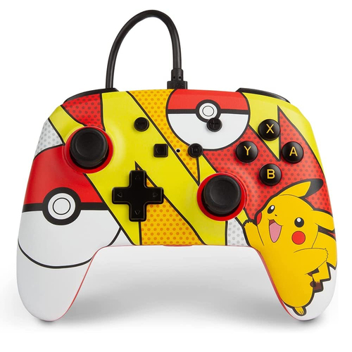 PowerA Enhanced Wired Controller For Nintendo Switch Pikachu Pop Art