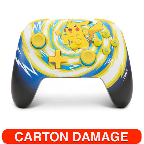 PowerA Enhanced Controller Pokemon Pikachu Vortex For Nintendo Switch